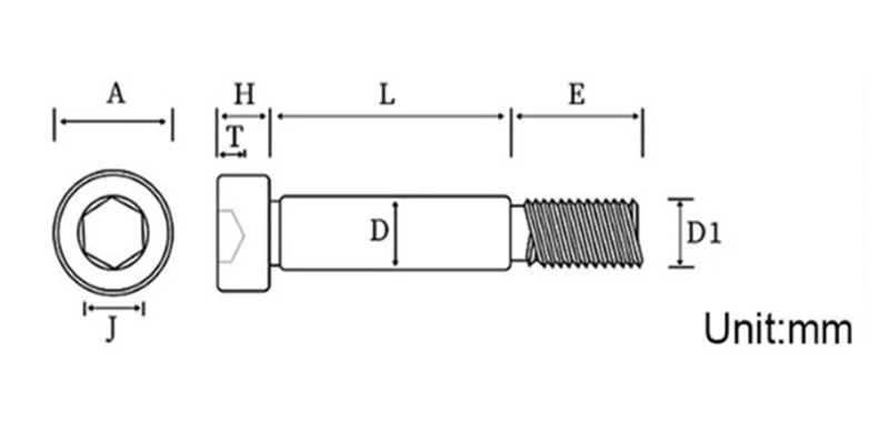 hex socket head shoulder bolt 1