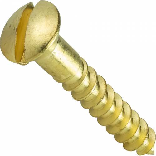 brass wood screw din 7983